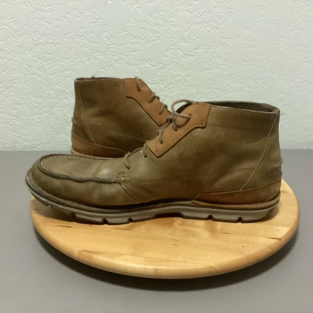 Timberland‎ Men's Brown Leather Chukka Boots Lace Up Casual Size 14W A0960